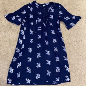 Old Navy Blue Floral Dress